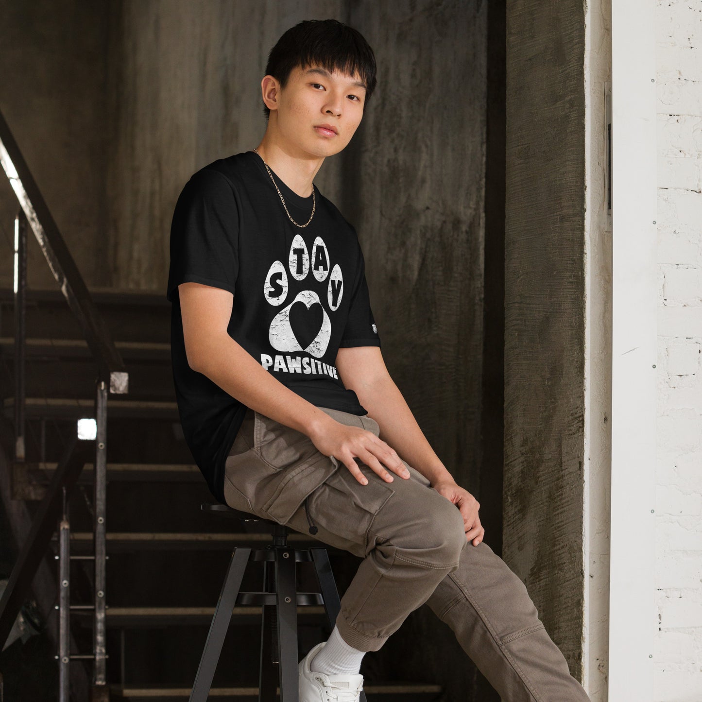 Stay Pawsitive T-Shirt